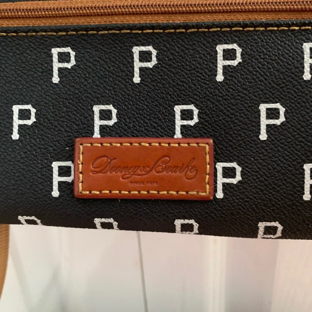 Dooney & Bourke Black and Brown Signature P Crossbody - Picture 8 of 9